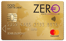 Carte credit Zero mastercard gold - New Financer
