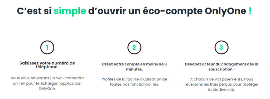 OnlyOne Ouverture de compte