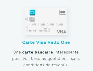 la carte bancaire Hello One Duo - New Financer