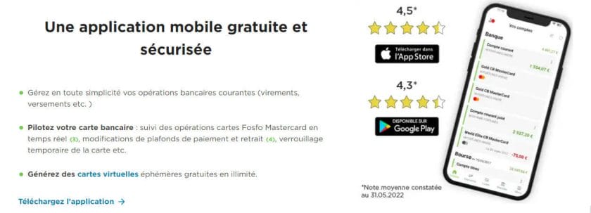 Fosfo Fortuneo carte une application mobile - New Financer